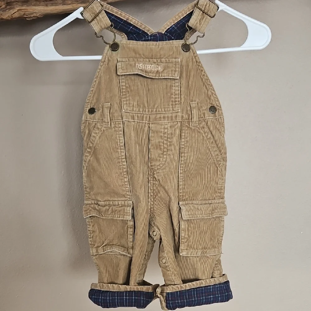 OshKosh B'gosh Tan Kids Overalls Curdory